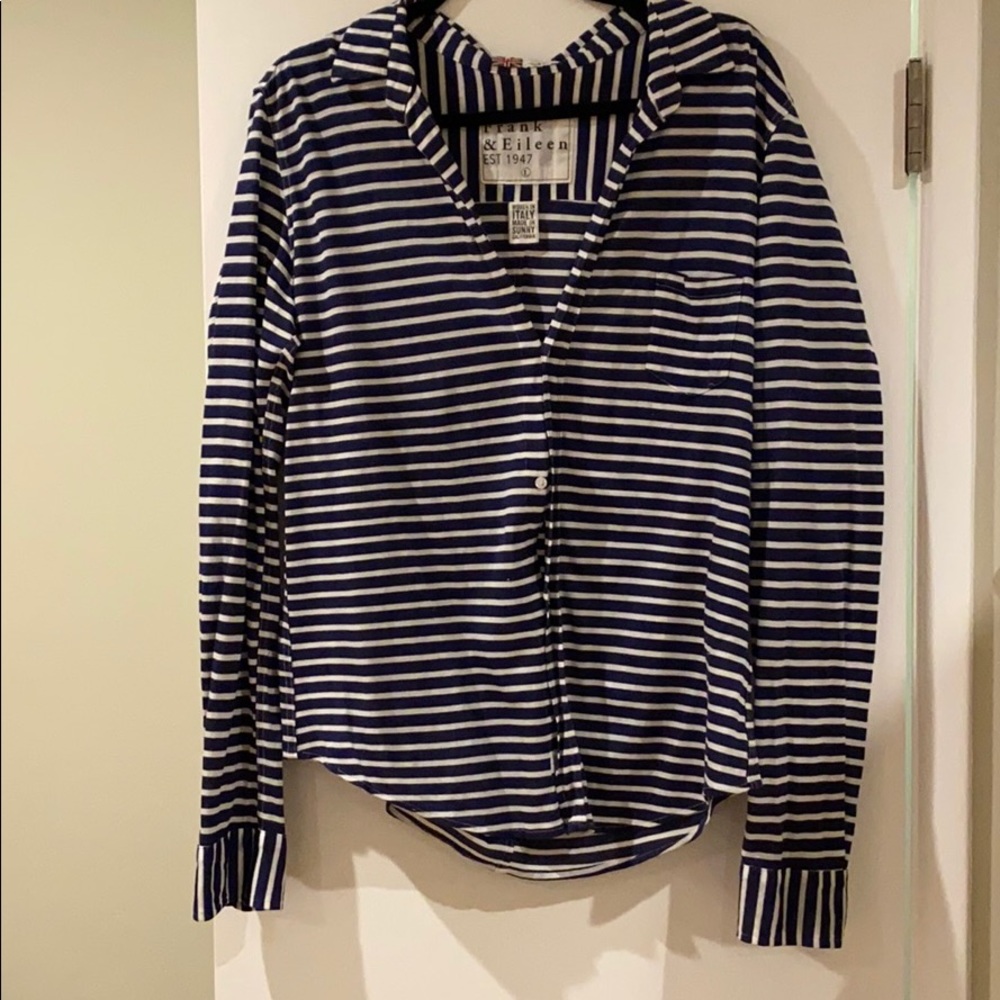 Frank and Eileen Striped Shirt L